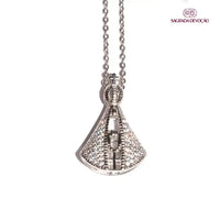 [COMPRE 1 LEVE 2] Colar Nossa Senhora Dupla Face - Manto de Zircônia e Prata 925
