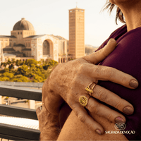 Anel de Nossa Senhora Aparecida Protetora - Ajustável