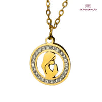 Colar Maria de Nazaré  Cristal