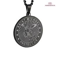 Colar São Miguel Arcanjo Ouro e Prata