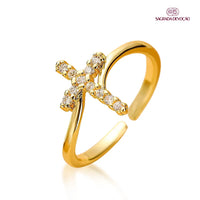 Anel de Cruz Luxo - Ajustável