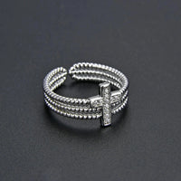 Anel de Cruz Divina - Ajustável