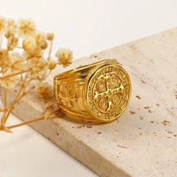 Anel de São Bento Inoxidável Premium