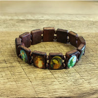 Pulseira de Madeira Devoção e Nostalgia
