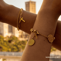 Pulseira Terço São Bento em Ouro 14k